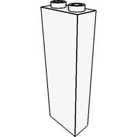 Brick 1 x 2 x 5 without Side Supports