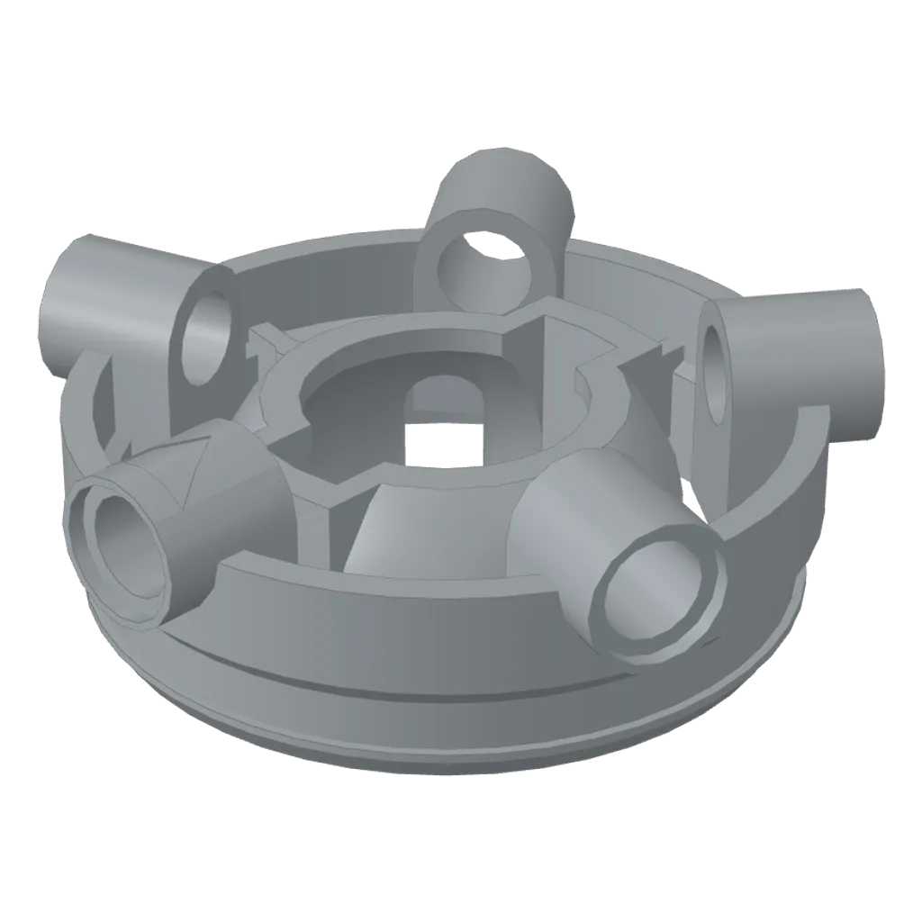 Technic Turntable 5 x 5 Top with 5 Pin Holes in Light Bluish Gray