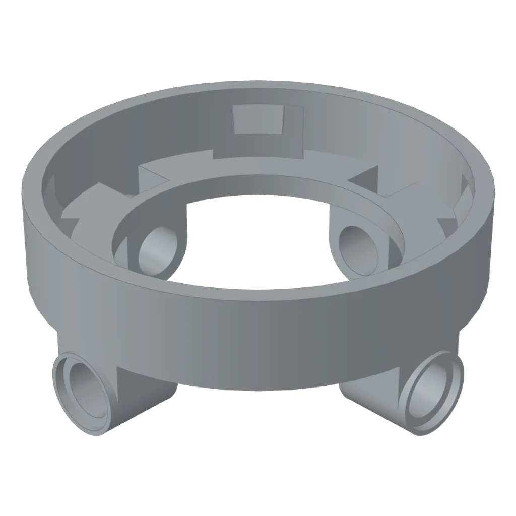 Technic Turntable 5 x 5 Base with 4 Pin Holes in Light Bluish Gray