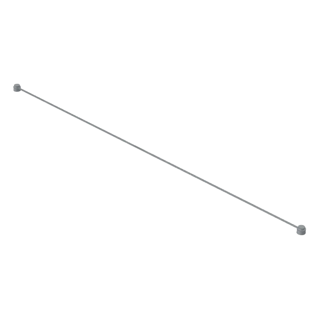 String with End Studs 41L Overall in Light Bluish Gray