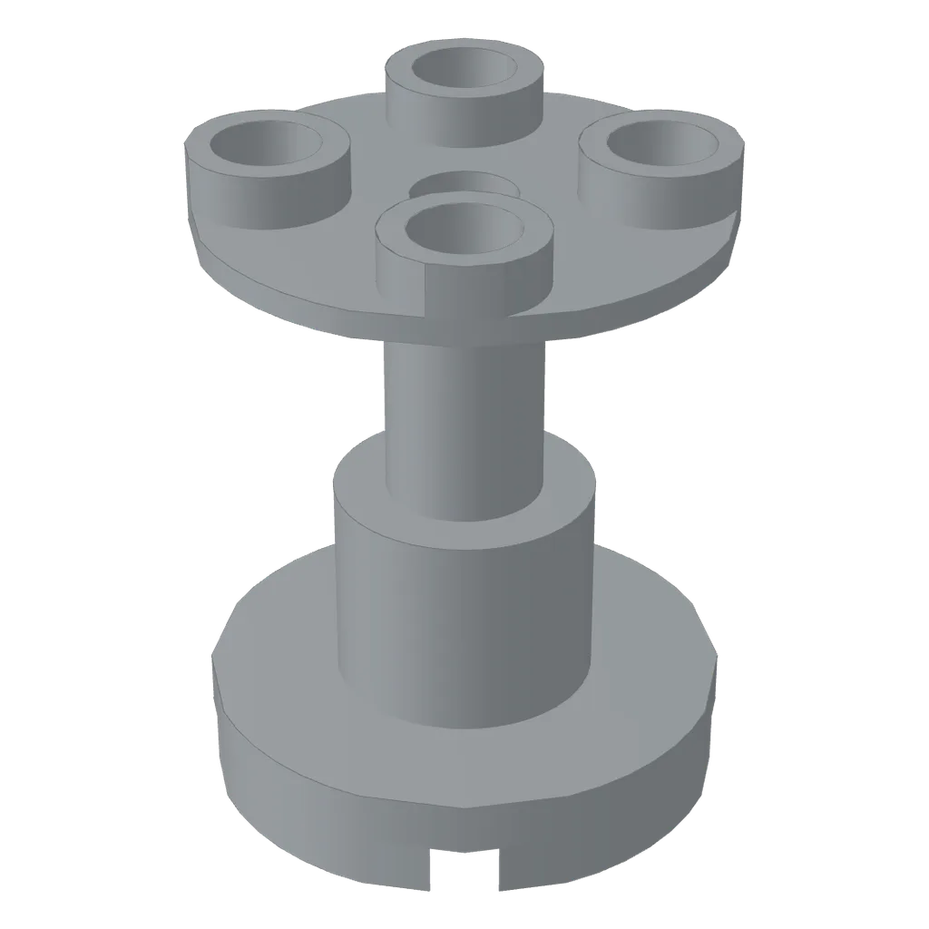 Support Round 2 x 2 x 2 Stand with Reinforced Underside in Light Bluish Gray