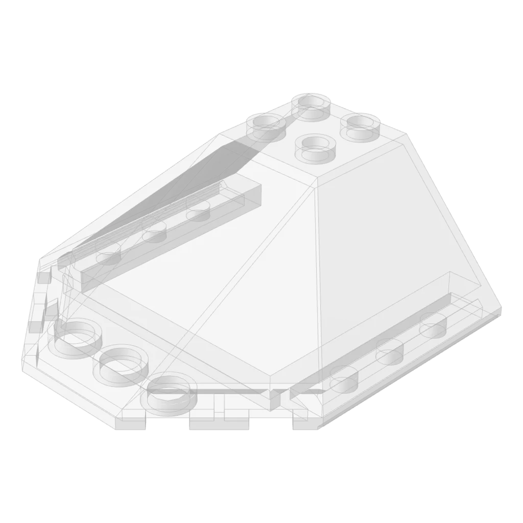 Windscreen 6 x 6 x 2 in Trans-Clear