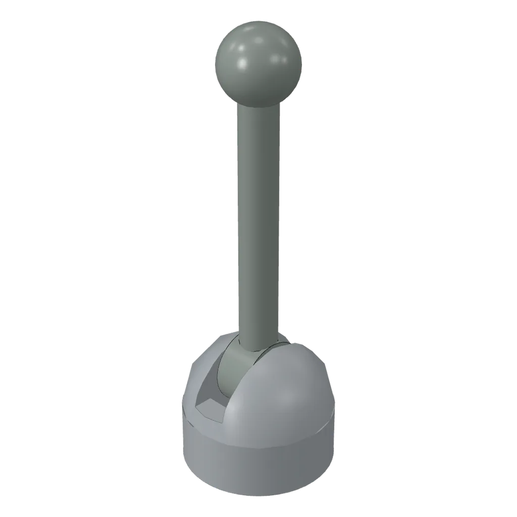 Lever Small Base with Light Gray Lever in Light Bluish Gray