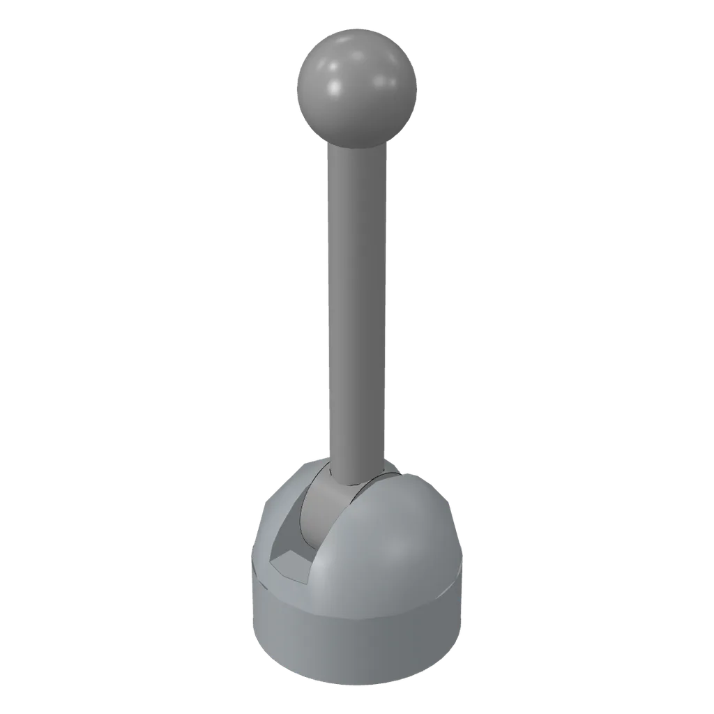 Lever Small Base with Light Bluish Gray Lever in Light Bluish Gray