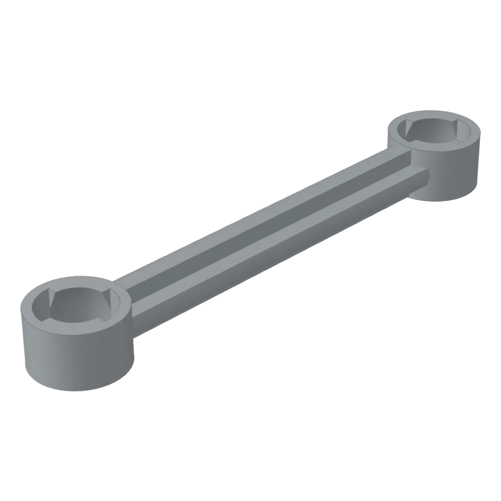 Technic Link 1 x 6 with Stoppers in Light Bluish Gray