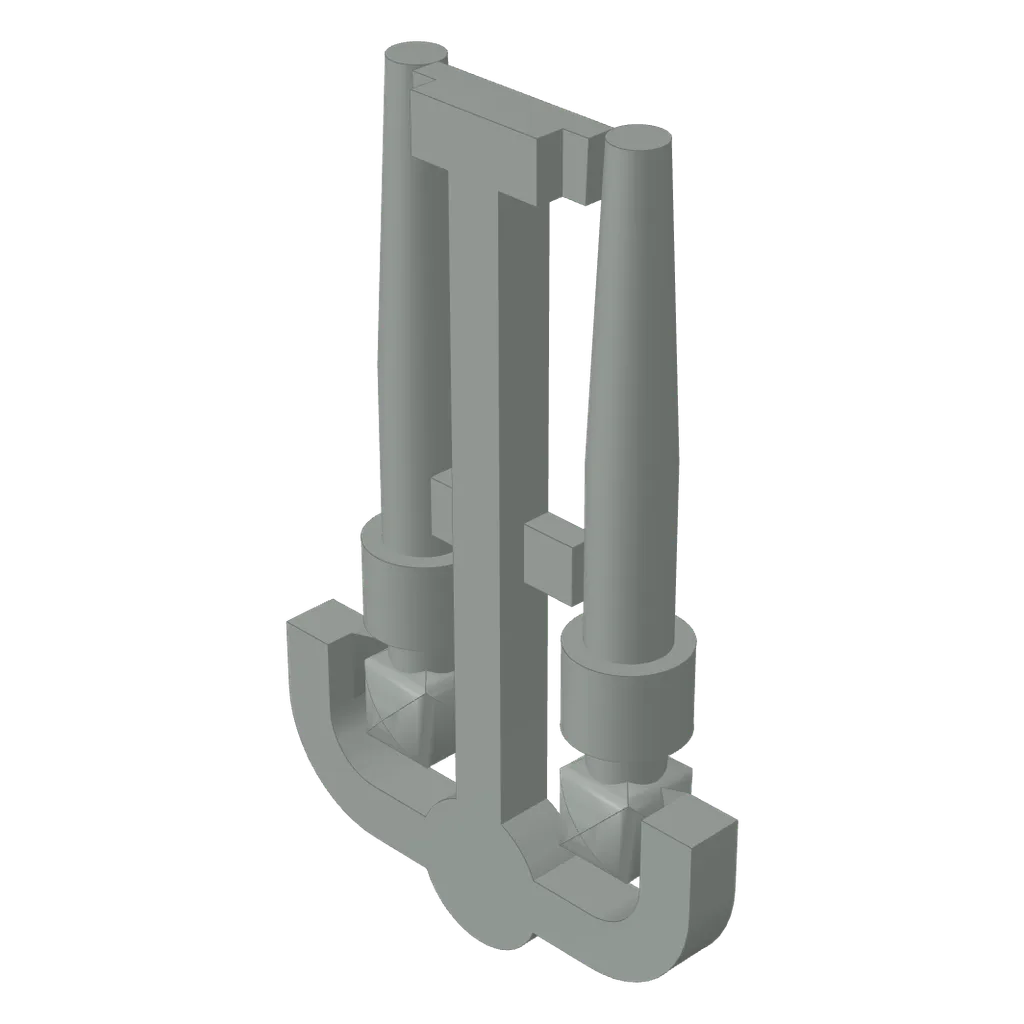 Equipment Wand Sprue [Complete Set of 2] in Light Gray