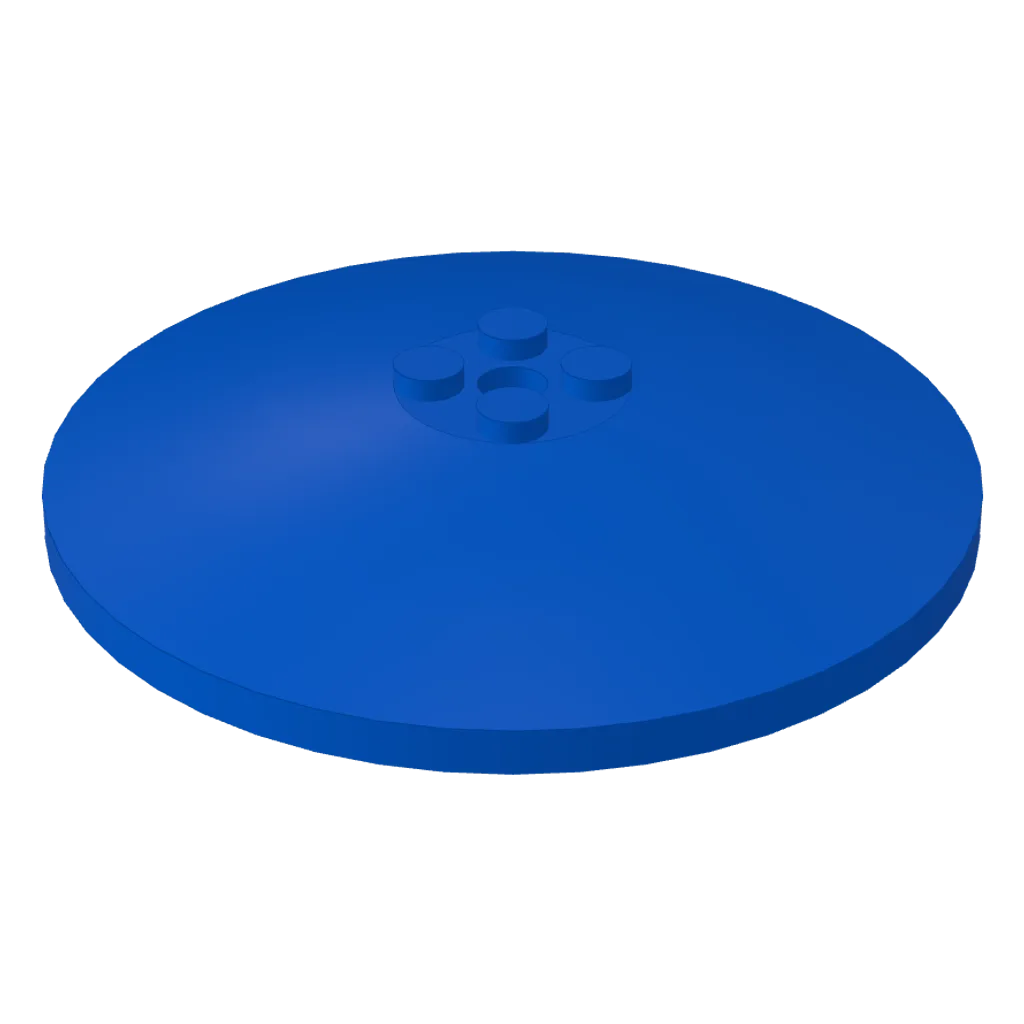 Dish 8 x 8 Inverted [Radar], Solid Studs, Squared Anti-stud Underside in Blue