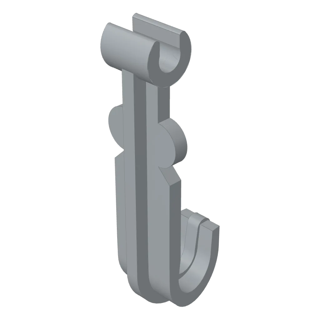 Hook, Wide in Light Bluish Gray