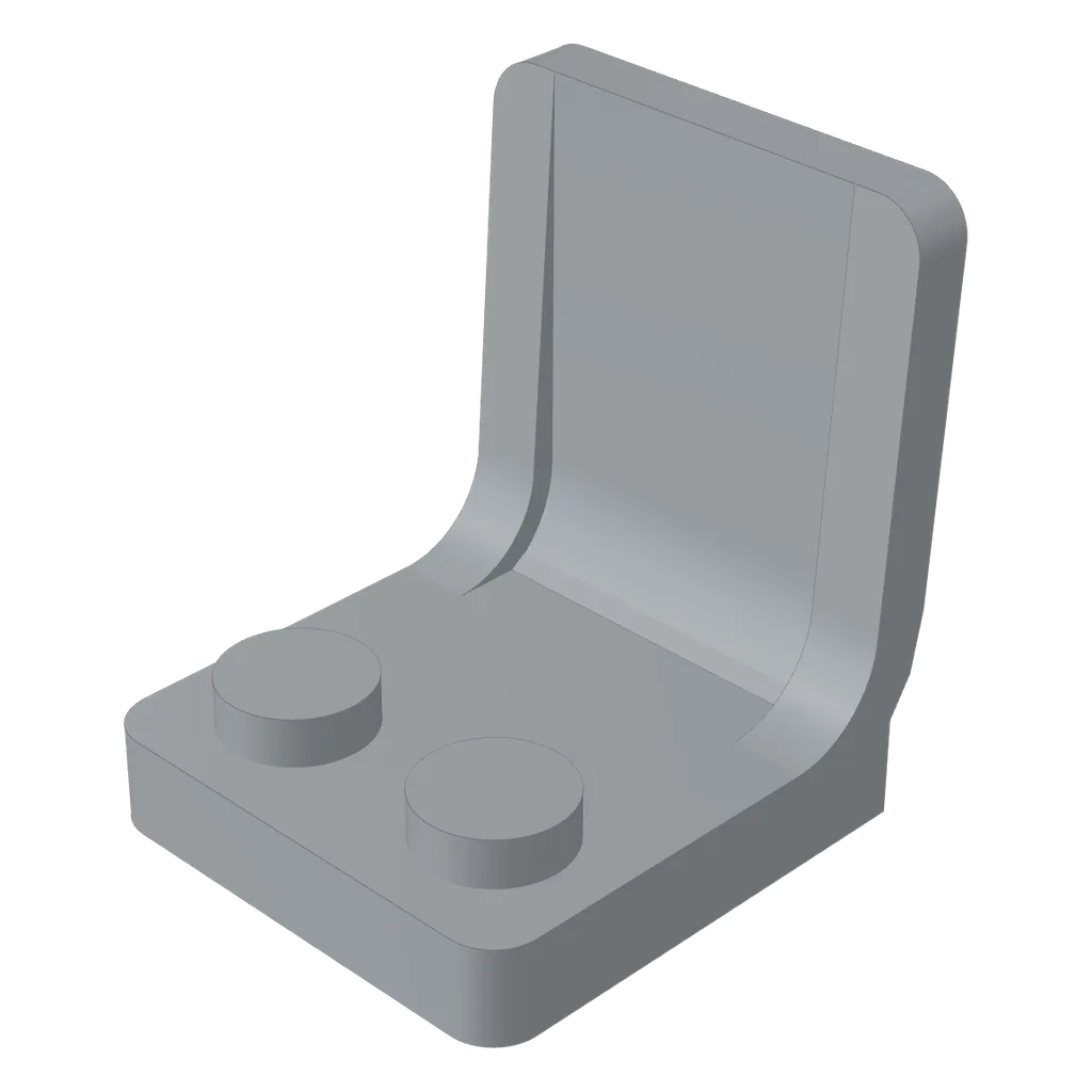 Seat / Chair 2 x 2 with Center Sprue Mark in Light Bluish Gray