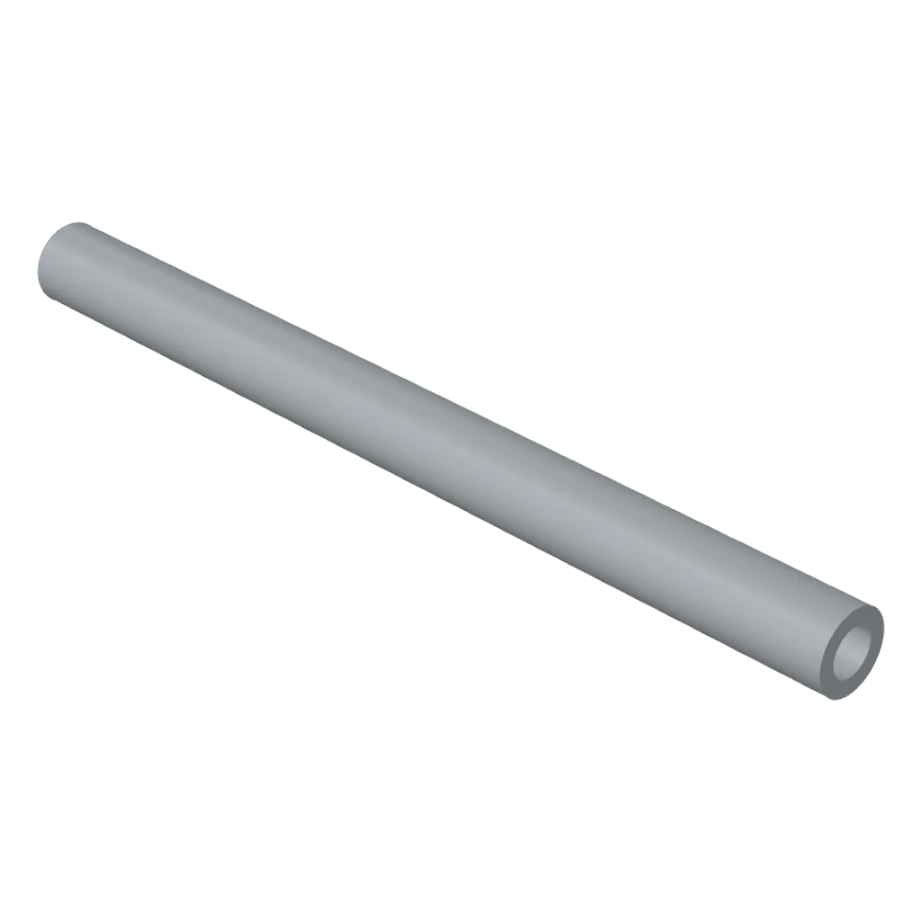 Hose, Pneumatic 4mm D. 6L / 4.8cm in Light Bluish Gray