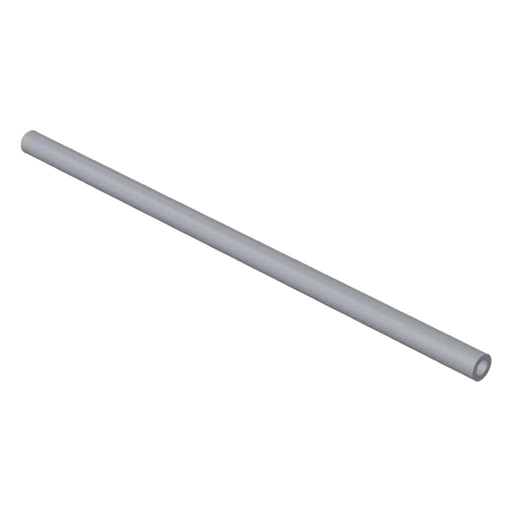 Hose, Pneumatic 4mm D. 12L / 9.6cm in Light Bluish Gray