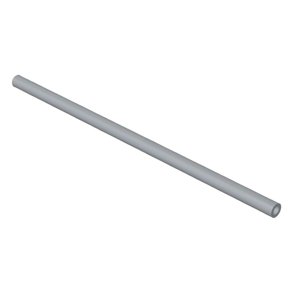 Hose, Pneumatic 4mm D. 13L / 10.4cm in Light Bluish Gray