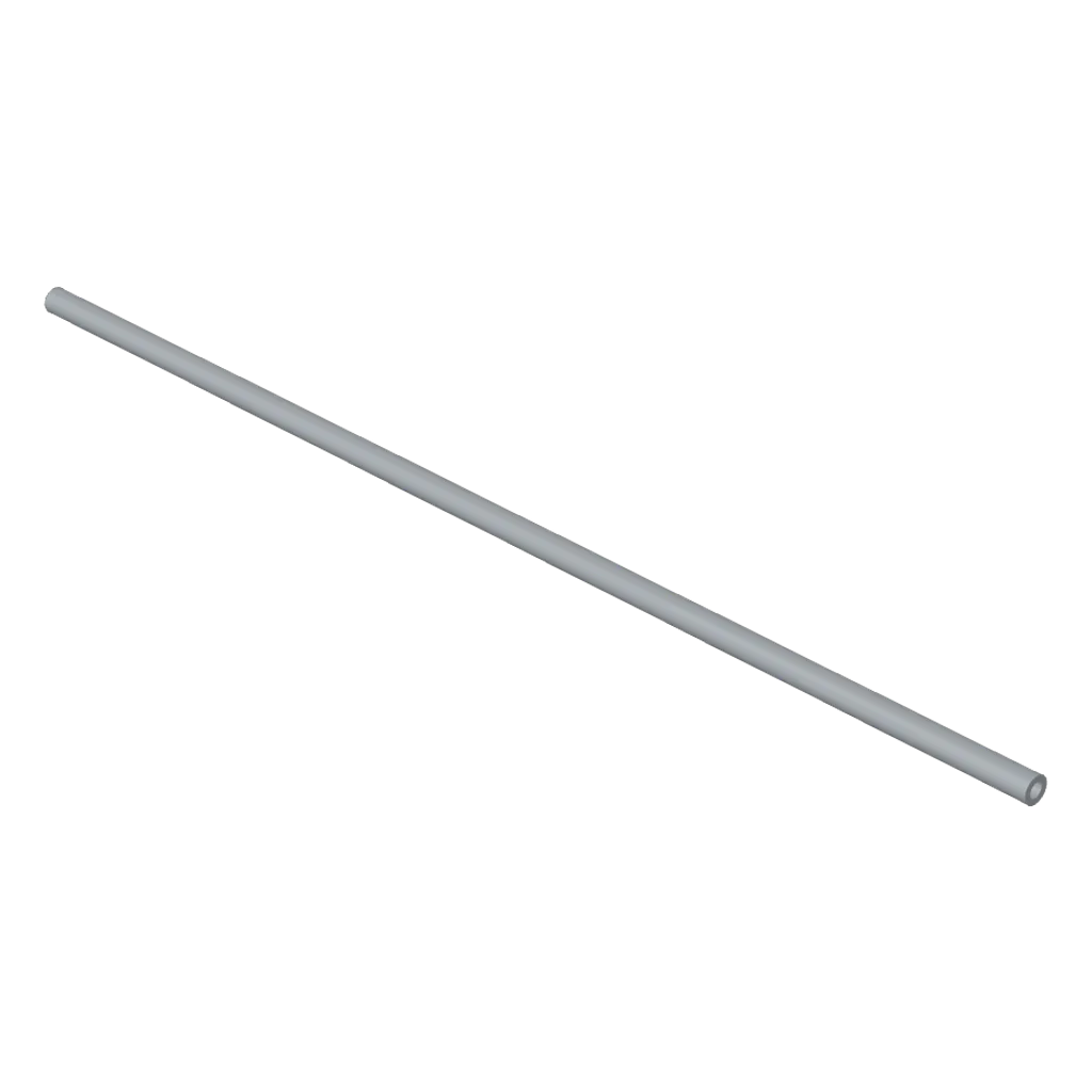 Hose, Pneumatic 4mm D. 23L / 18.4cm in Light Bluish Gray
