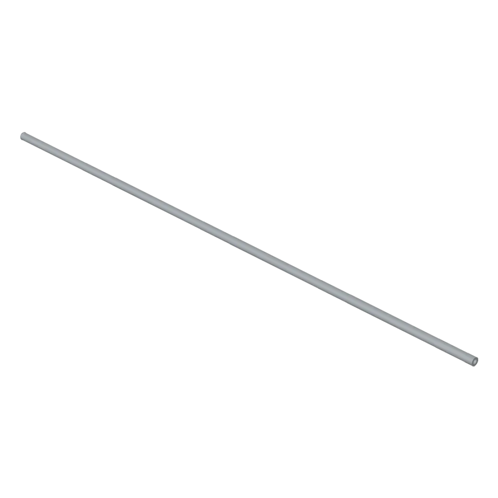 Hose, Pneumatic 4mm D. 37L / 29.6cm in Light Bluish Gray