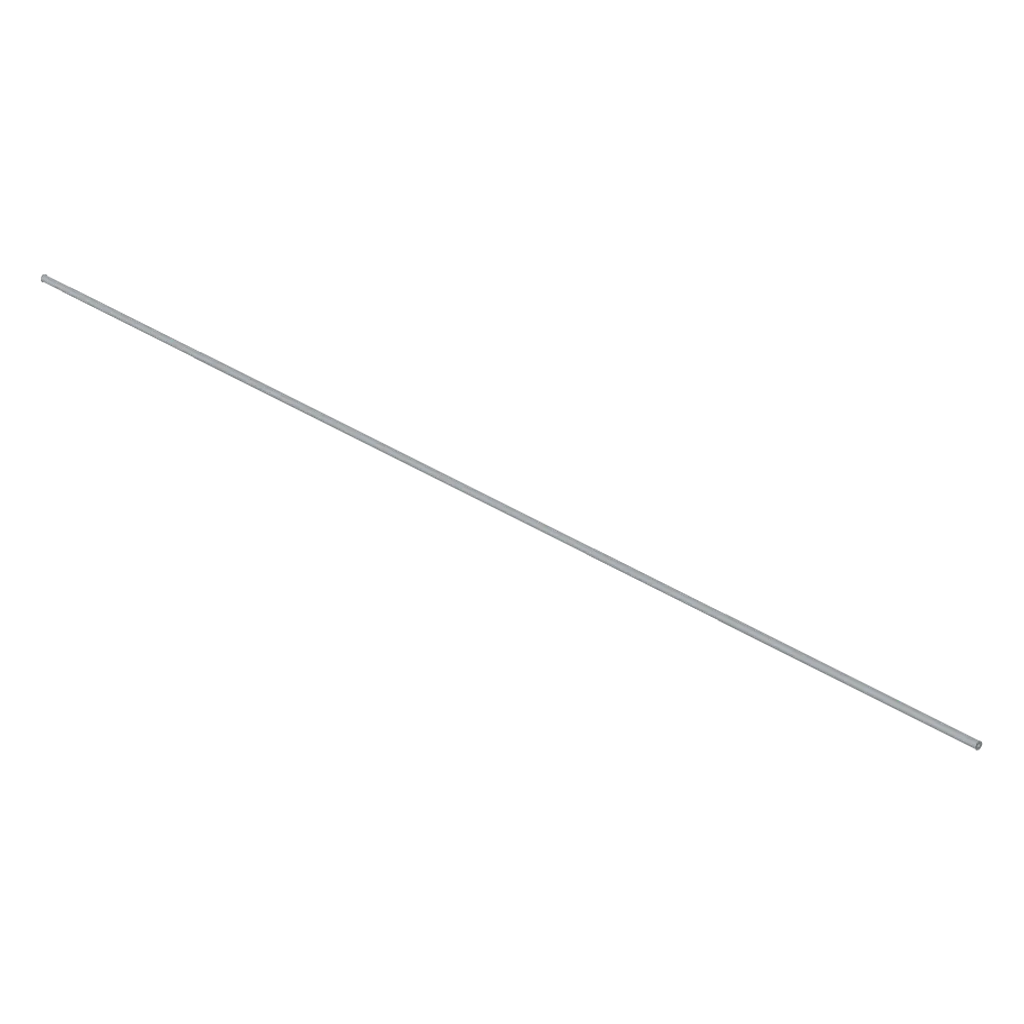 Hose, Pneumatic 4mm D. 80L / 64cm in Light Bluish Gray