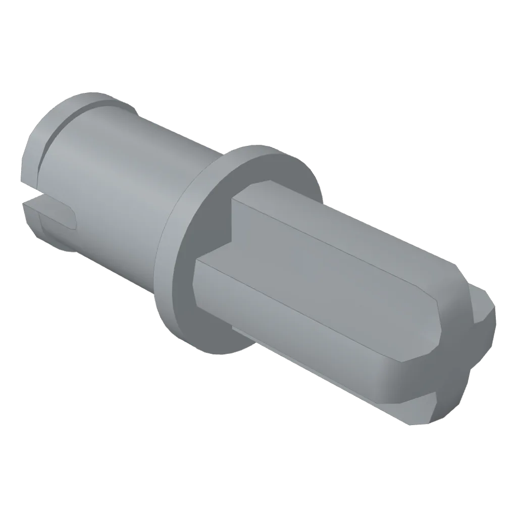 Technic Axle Pin without Friction Ridges Lengthwise with Squared Hole in Light Bluish Gray