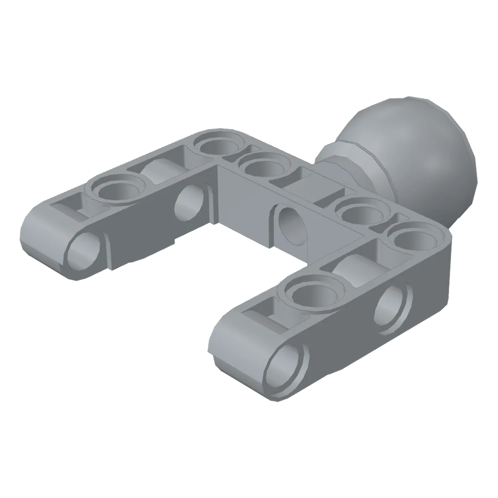 Technic Steering Ball Joint Large Open with C-Shape Pivot Frame [Reinforced] in Light Bluish Gray