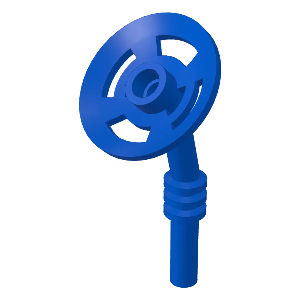 Dish 2 x 2 with Angled Bar in Blue