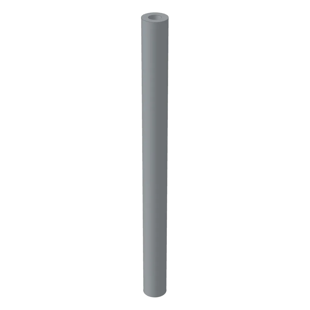 Hose Rigid 3mm D. 5L / 4.0cm in Light Bluish Gray