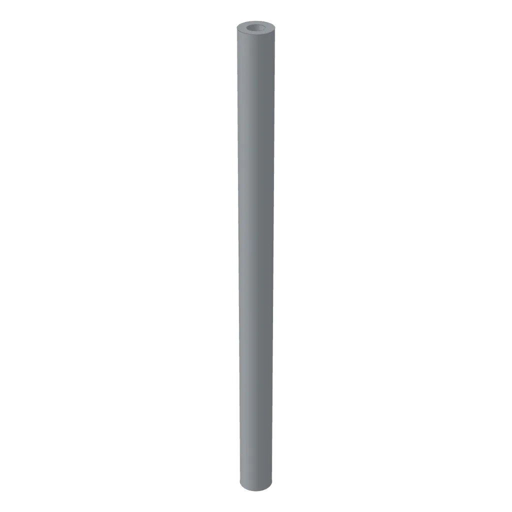 Hose Rigid 3mm D. 6L / 4.8cm in Light Bluish Gray