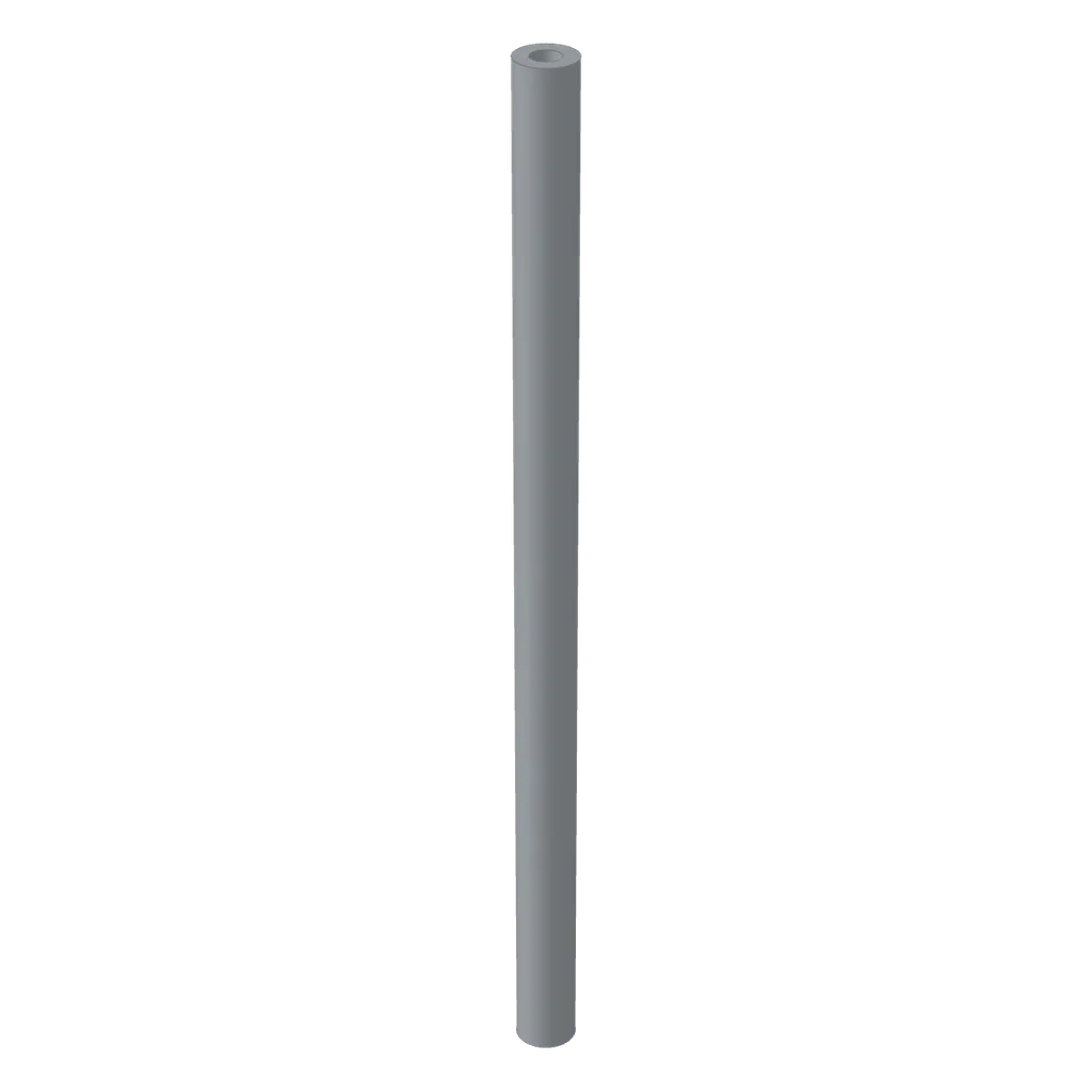 Hose Rigid 3mm D. 7L / 5.6cm in Light Bluish Gray