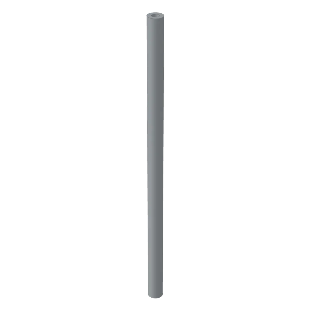 Hose Rigid 3mm D. 8L / 6.4cm in Light Bluish Gray