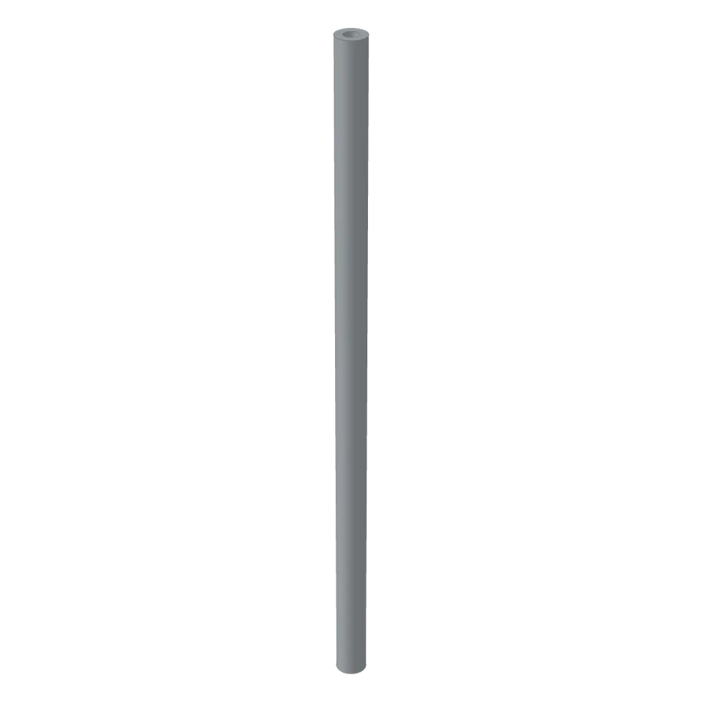 Hose Rigid 3mm D. 9L / 7.2cm in Light Bluish Gray