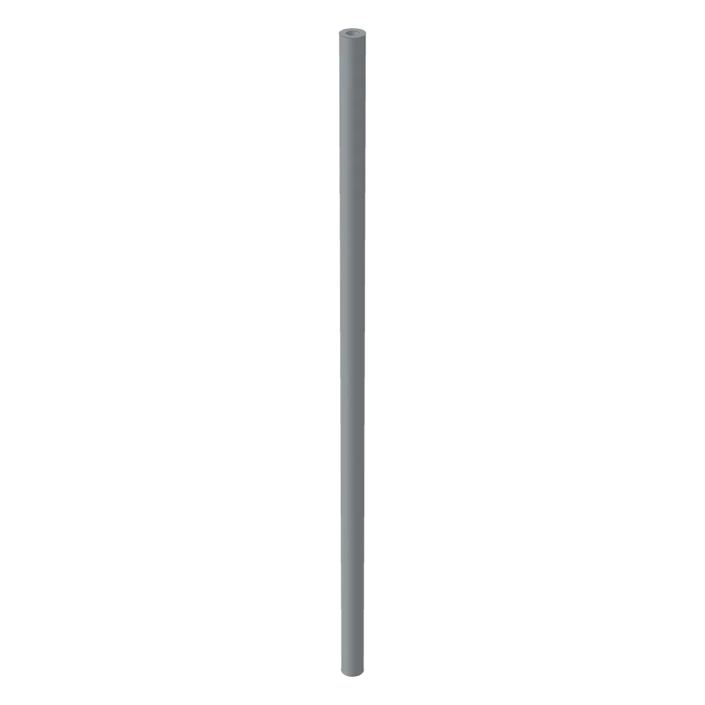 Hose Rigid 3mm D. 12L / 9.6cm in Light Bluish Gray