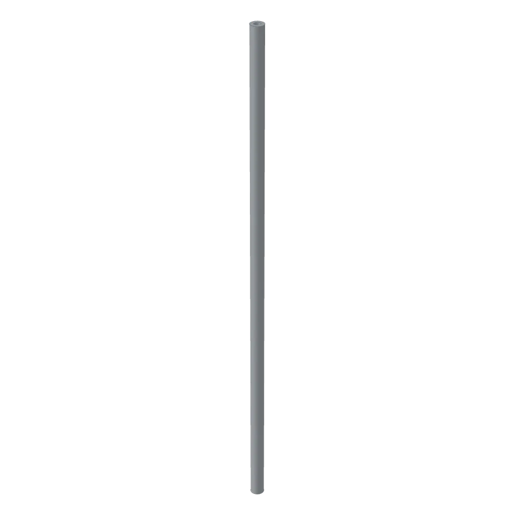 Hose Rigid 3mm D. 15L / 12cm in Light Bluish Gray