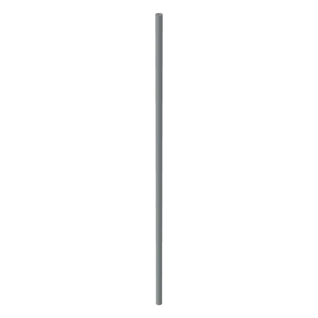 Hose Rigid 3mm D. 20L / 16cm in Light Bluish Gray