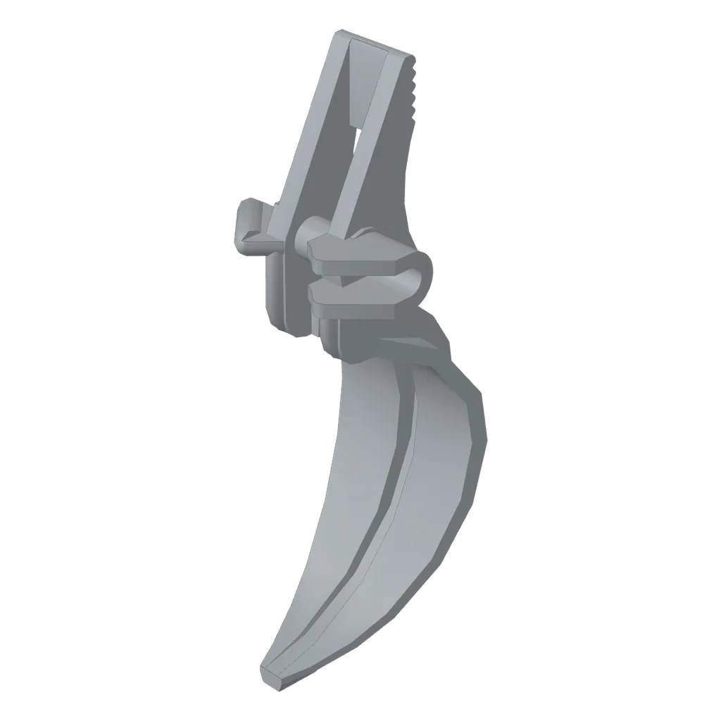 Crane Jaw Curved, Reinforced in Light Bluish Gray