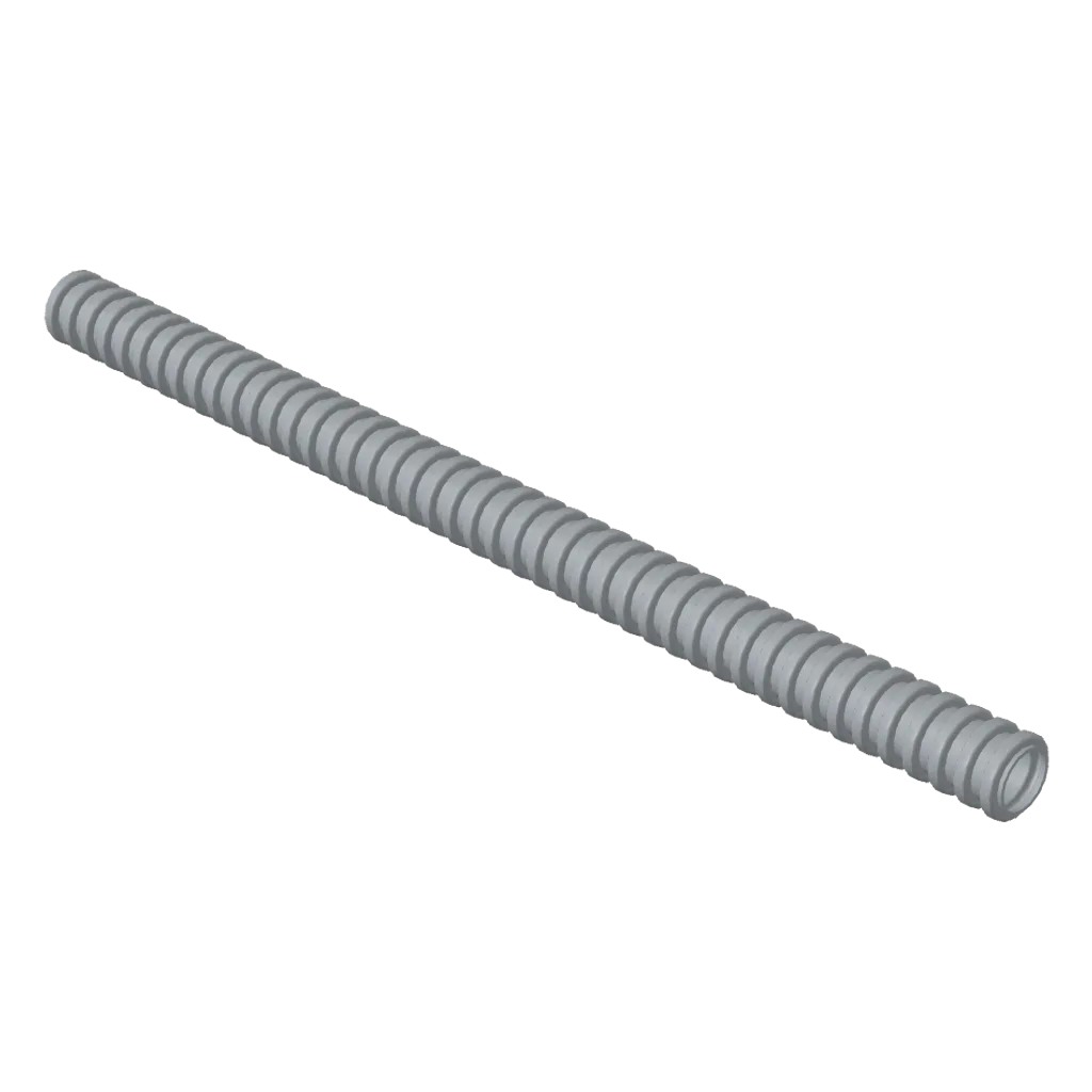 Hose, Ribbed 7mm D. 14L / 11.2cm in Light Bluish Gray