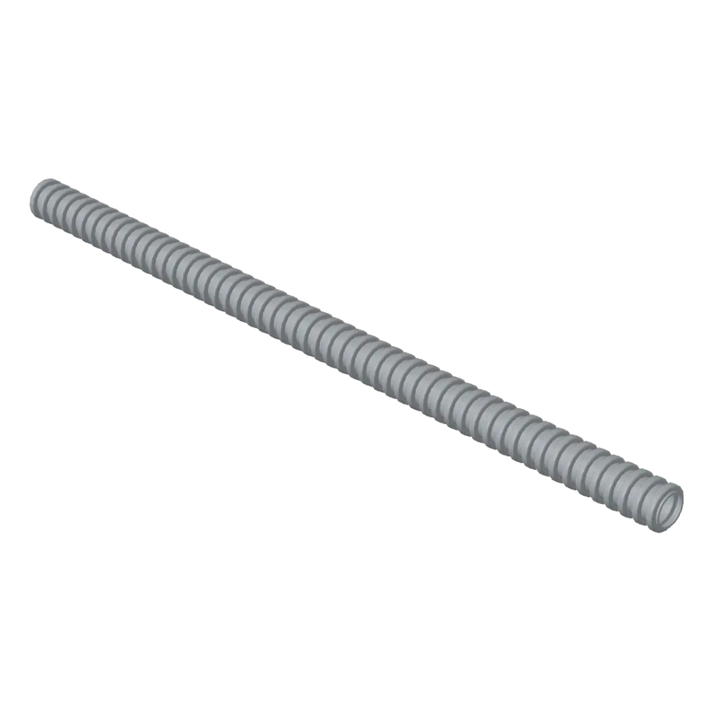 Hose, Ribbed 7mm D. 17L / 13.6cm in Light Bluish Gray