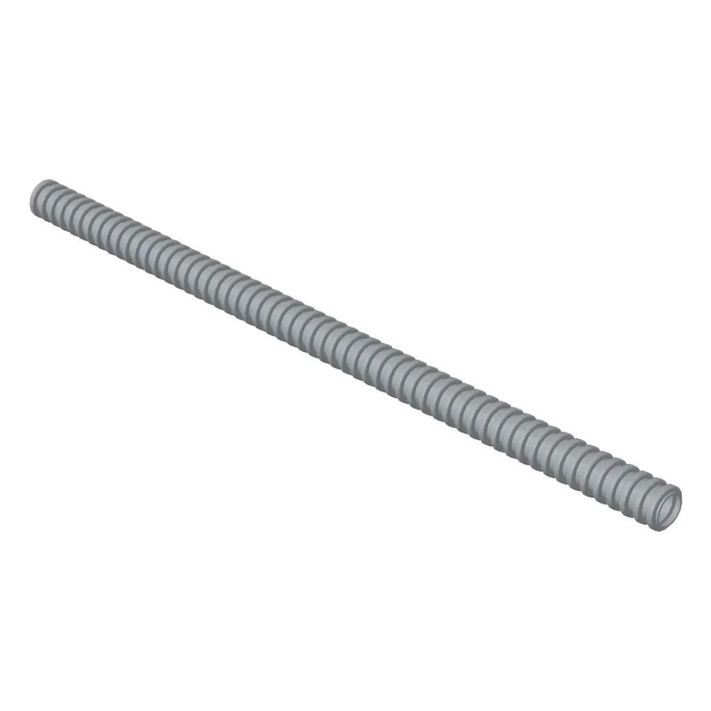 Hose, Ribbed 7mm D. 18L / 14.4cm in Light Bluish Gray