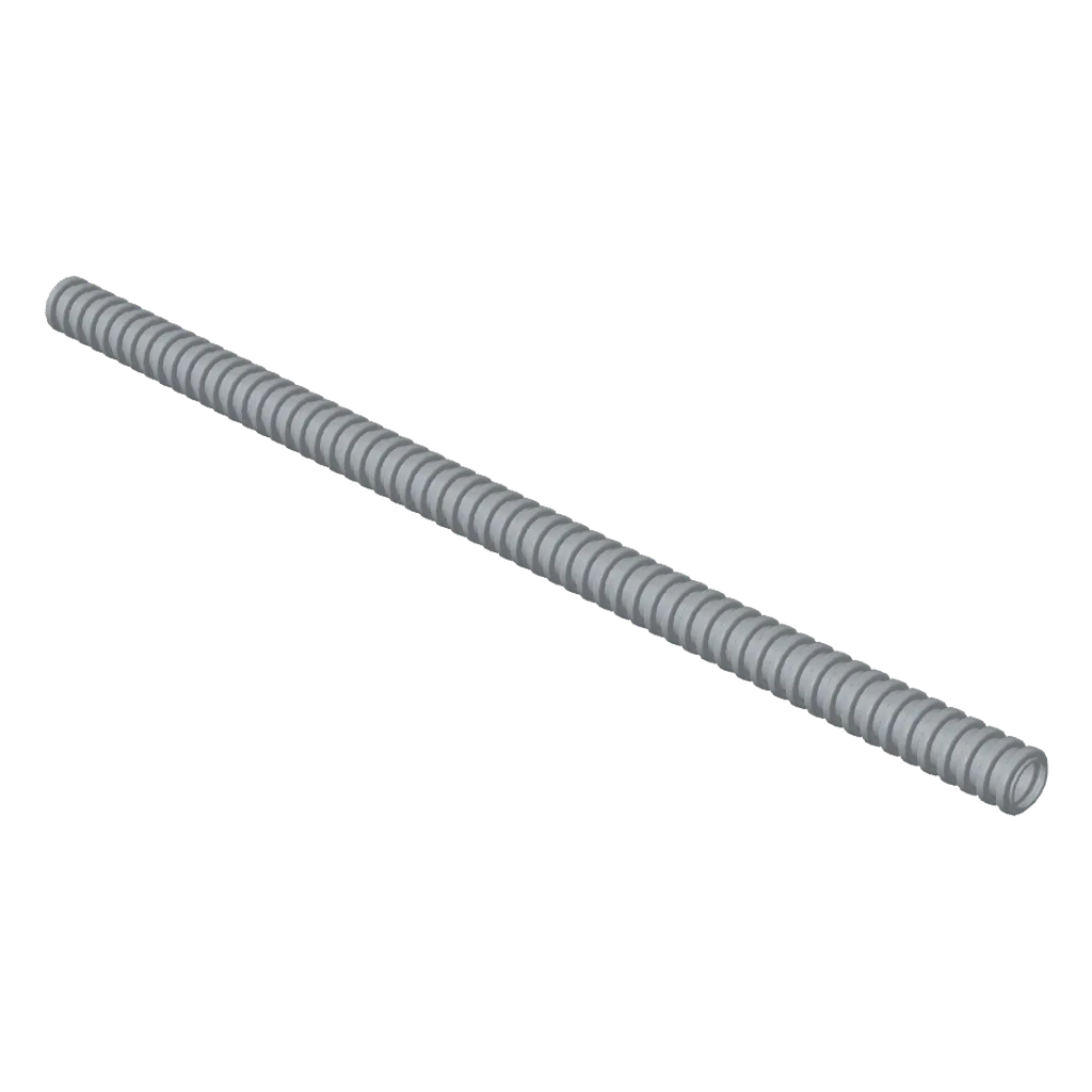 Hose, Ribbed 7mm D. 19L / 15.2cm in Light Bluish Gray