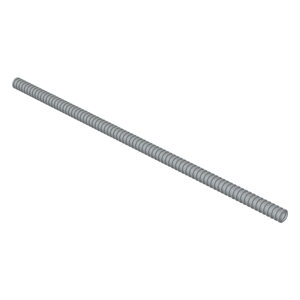 Hose, Ribbed 7mm D. 26L / 20.8cm in Light Bluish Gray