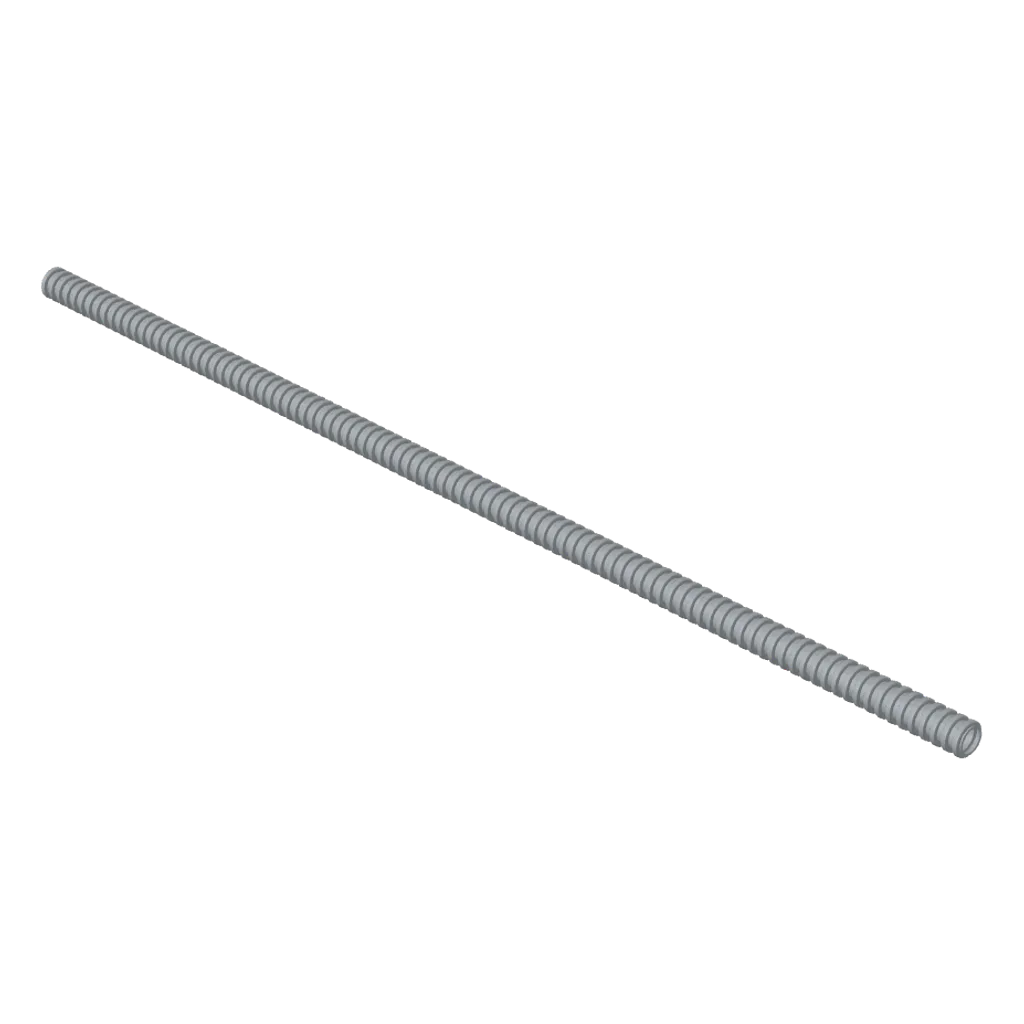 Hose, Ribbed 7mm D. 31L / 24.8cm in Light Bluish Gray