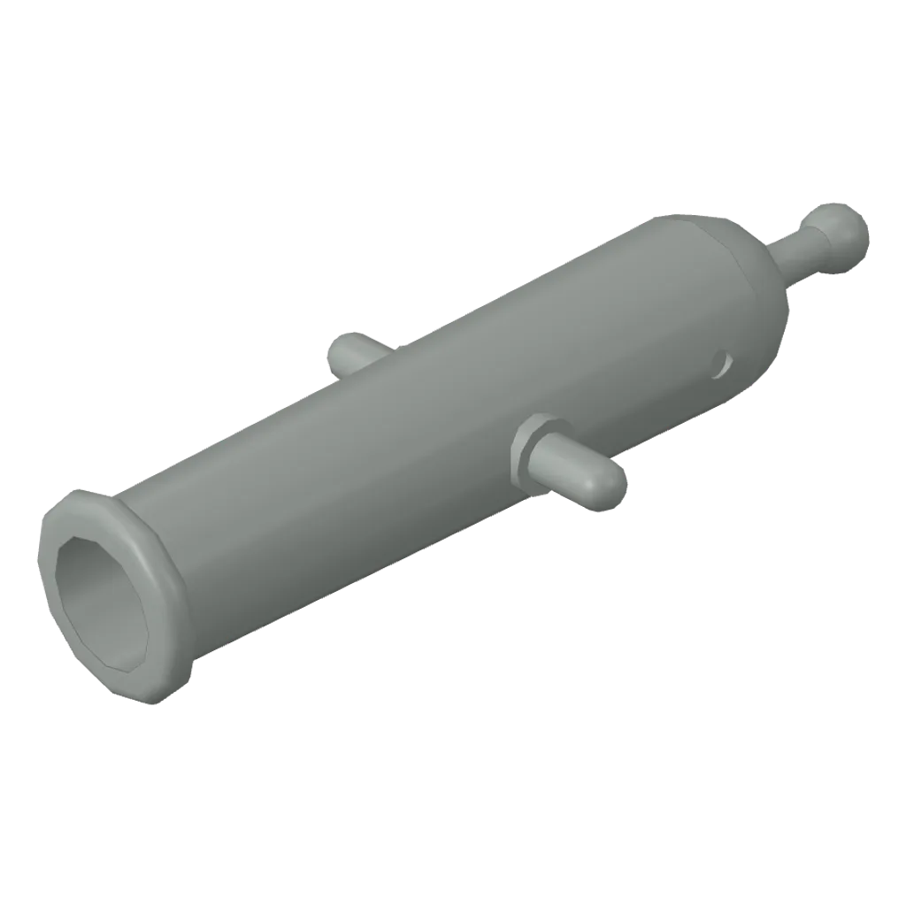 Launcher, Weapon Cannon Shooting in Light Gray