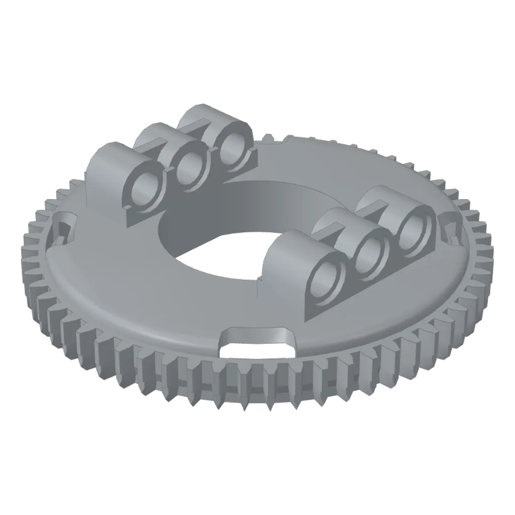 Technic Turntable Large Type 4 Top, 60 Tooth in Light Bluish Gray
